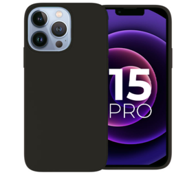iPhone 15 Pro coque silicone (noir)