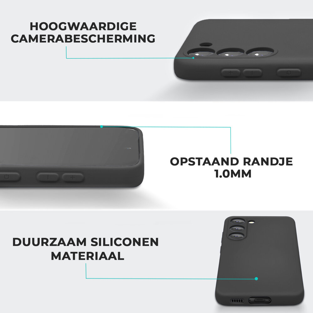 ShieldCase ShieldCase Étui en silicone pour Samsung Galaxy S24 Plus (noir)