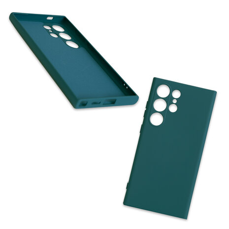 ShieldCase ShieldCase Coque en silicone Samsung Galaxy S24 Ultra (vert foncé)