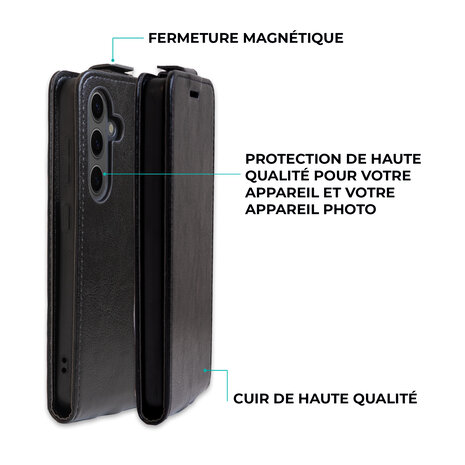 ShieldCase ShieldCase Étui à rabat Samsung Galaxy S24 (noir) ShieldCase ShieldCase Étui à rabat Samsung Galaxy S24 (noir)
