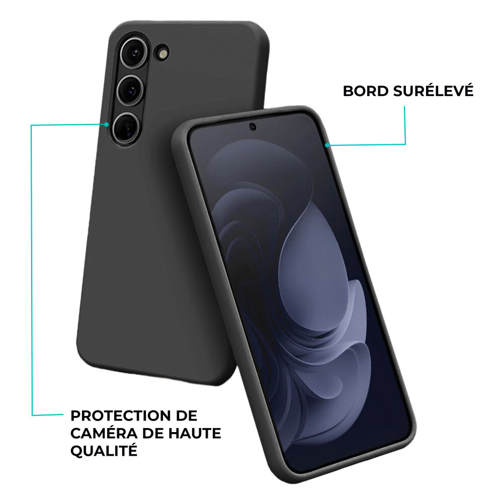 Ceezs Ceezs Coque en silicone Ceezs Samsung Galaxy S24 (noir)