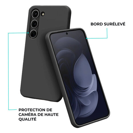 Ceezs Ceezs Coque en silicone Ceezs Samsung Galaxy S24 (noir)