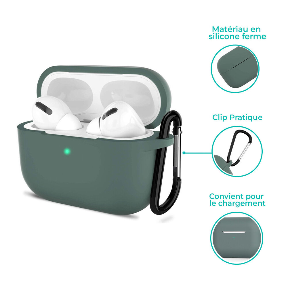 ShieldCase ShieldCase Coque silicone AirPods Pro 2 (vert foncé) ShieldCase ShieldCase Coque silicone AirPods Pro 2 (vert foncé)
