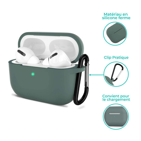 ShieldCase ShieldCase Coque silicone AirPods Pro 2 (vert foncé) ShieldCase ShieldCase Coque silicone AirPods Pro 2 (vert foncé)