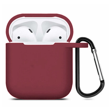 ShieldCase ShieldCase Étui silicone Airpods (bourgogne)