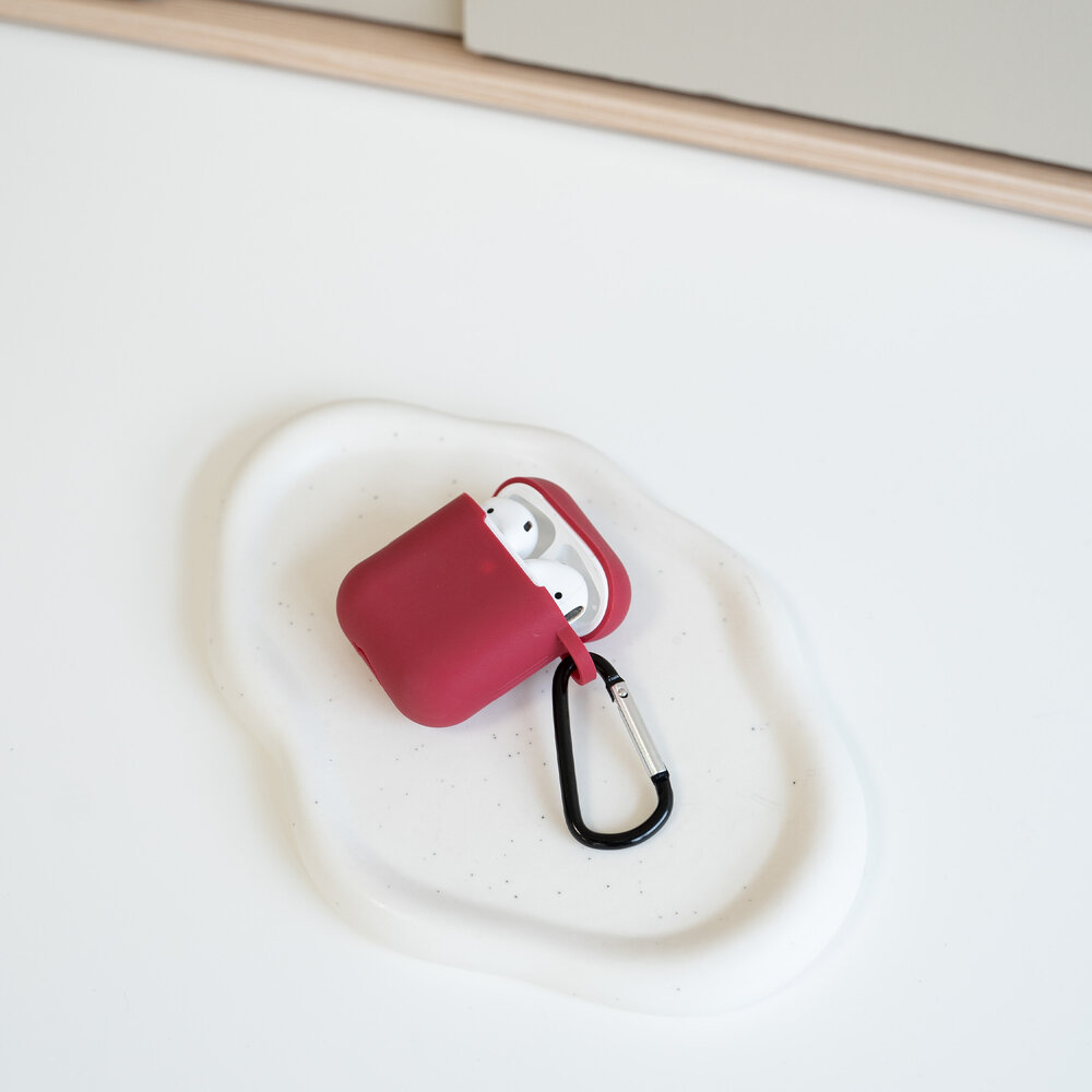 ShieldCase ShieldCase Étui silicone Airpods (bourgogne)