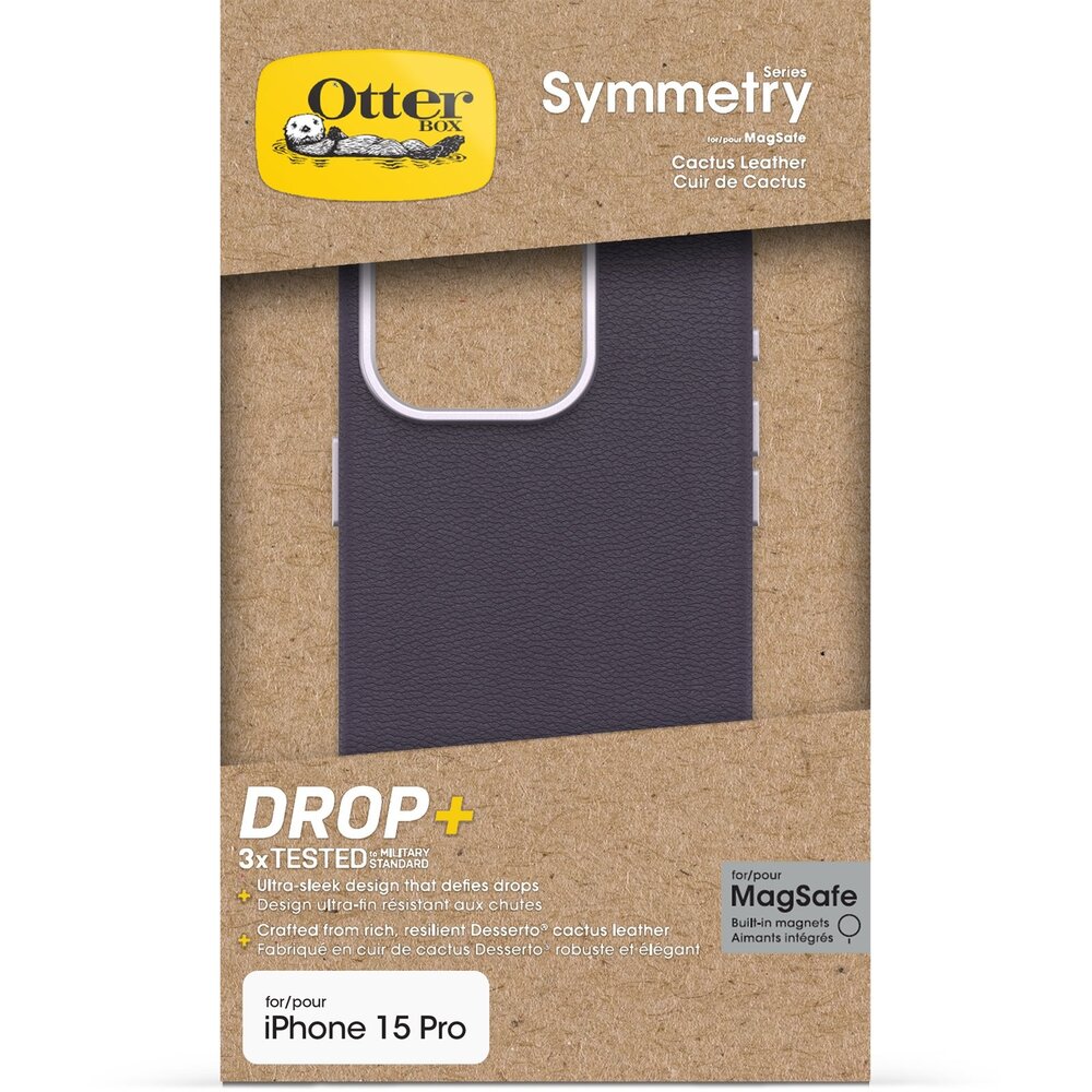 Otterbox Otterbox Symmetry Coque cuir Cactus iPhone 15 Pro (violet)