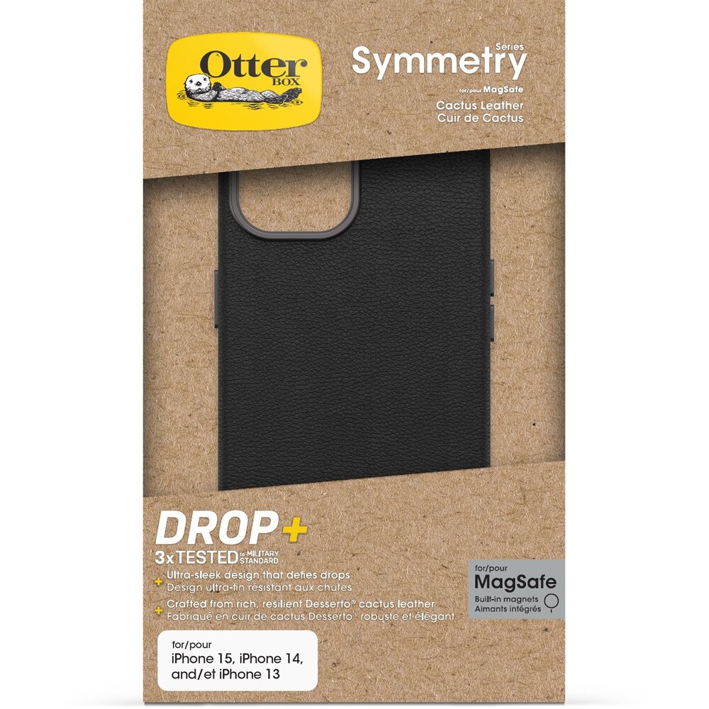 Otterbox Otterbox Symmetry Coque cuir Cactus iPhone 13 (noir) Otterbox Otterbox Symmetry Coque cuir Cactus iPhone 13 (noir)