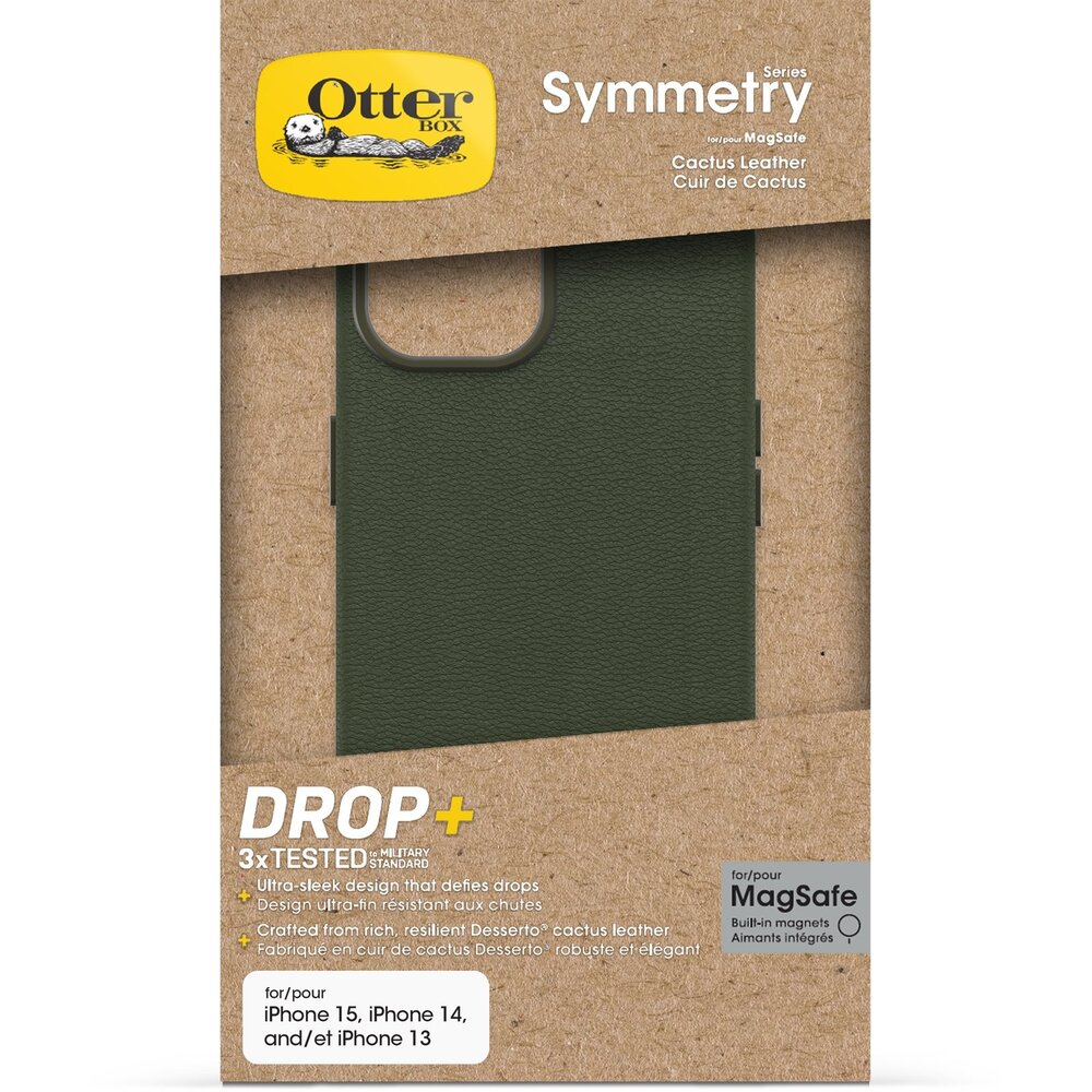 Otterbox Otterbox Symmetry Coque cuir Cactus iPhone 13 (vert) Otterbox Otterbox Symmetry Coque cuir Cactus iPhone 13 (vert)