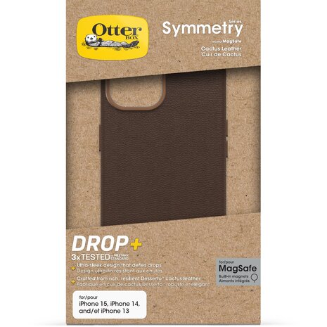 Otterbox Otterbox Symmetry Coque cuir Cactus iPhone 13 (brun) Otterbox Otterbox Symmetry Coque cuir Cactus iPhone 13 (brun)