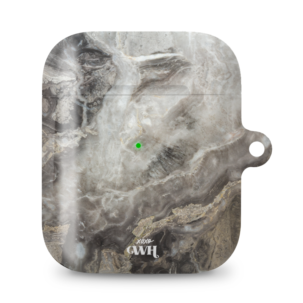 xoxo Wildhearts xoxo Wildhearts Coque AirPods - Marble Grey River xoxo Wildhearts xoxo Wildhearts Coque AirPods - Marble Grey River
