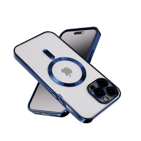 Coverzs Coverzs Coque MagSafe avec cache de caméra iPhone 12 (bleu)