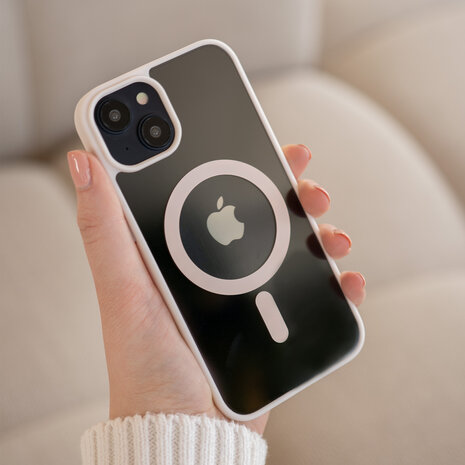 ShieldCase ShieldCase Coque Transparente iPhone 13 Magsafe avec bords colorés (rose) ShieldCase ShieldCase Coque Transparente iPhone 13 Magsafe avec bords colorés (rose)