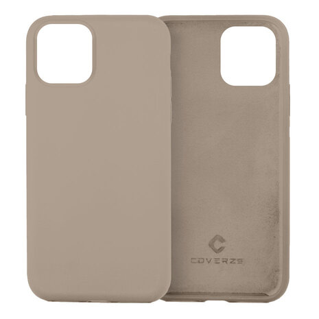 Coverzs Coverzs Coque silicone de luxe iPhone 11 (gris)