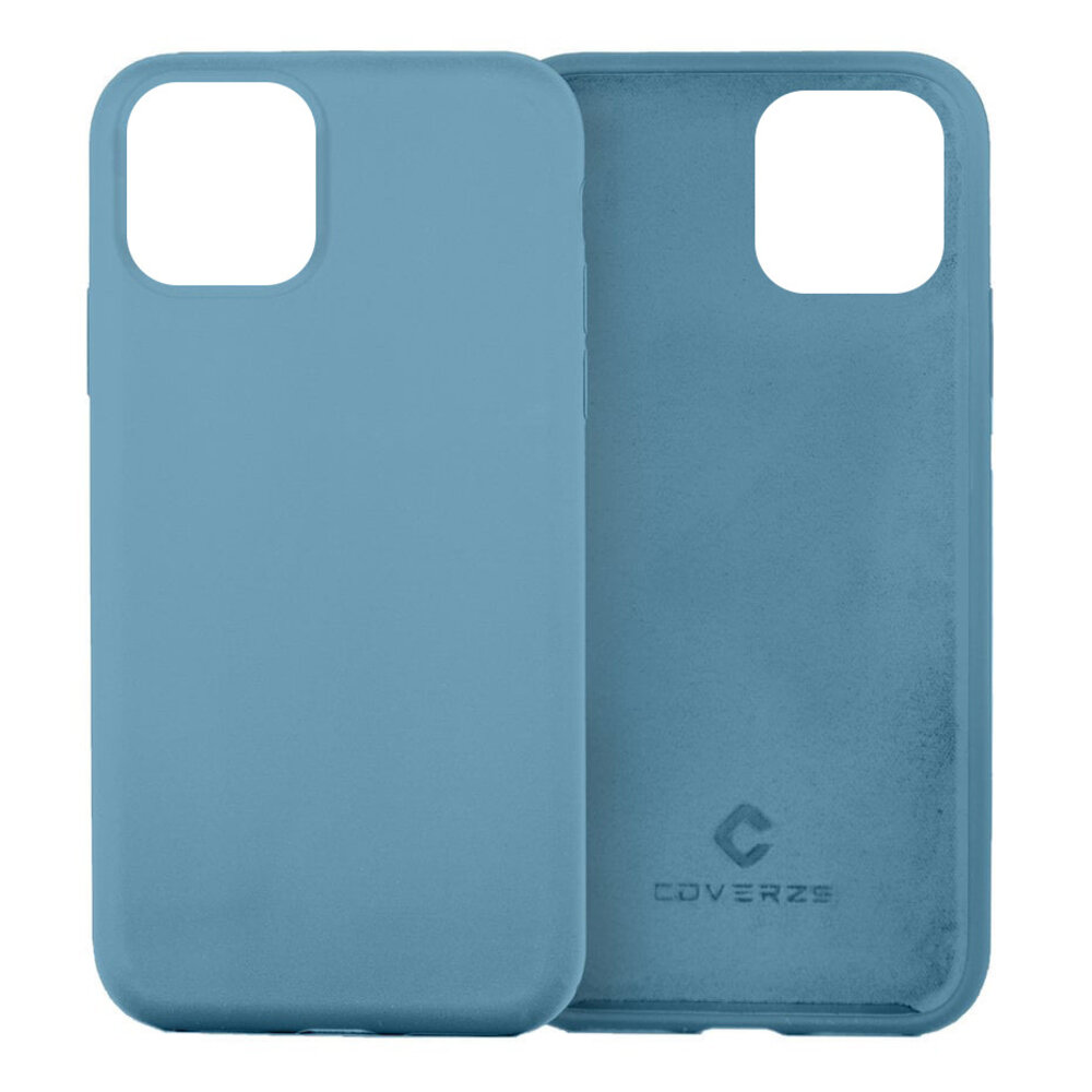 Coverzs Coverzs Coque silicone de luxe silicone iPhone 11 (bleu clair)