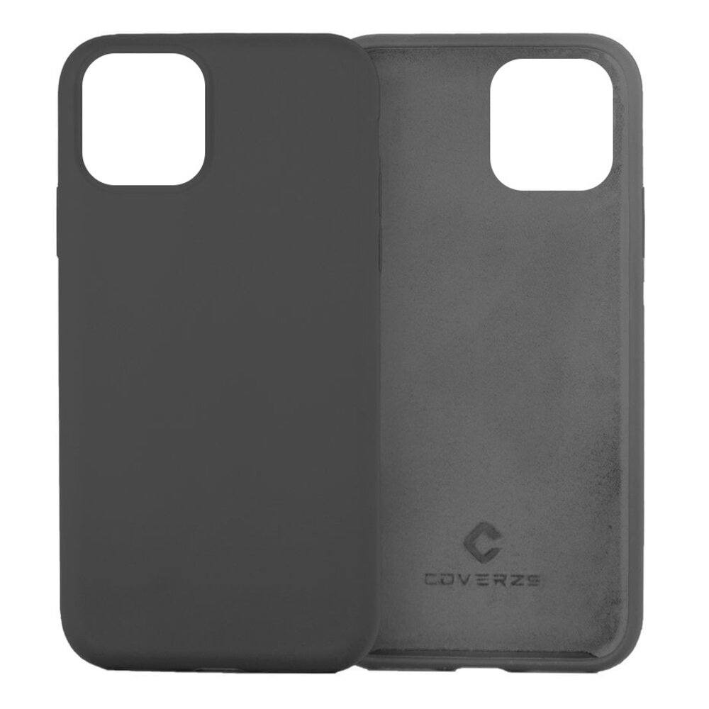 Coverzs Coverzs Coque silicone de luxe iPhone 11 (gris foncé)