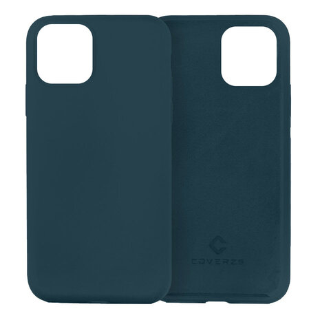 Coverzs Coverzs Coque silicone de luxe iPhone 11 (bleu foncé)