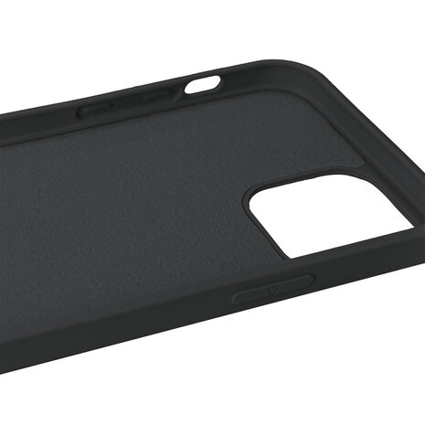 Coverzs Coverzs Coque silicone de luxe iPhone 12 (noir)