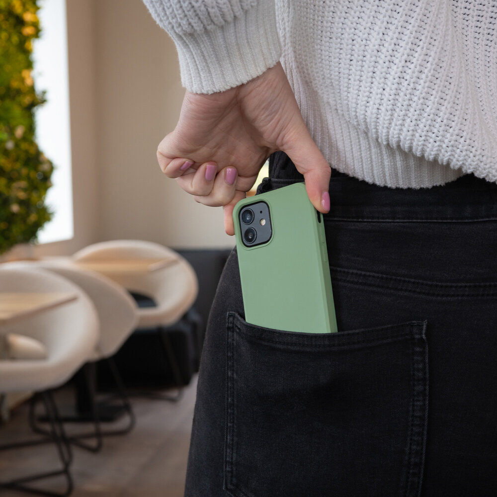 ShieldCase ShieldCase Coque silicone iPhone 12 (vert clair)