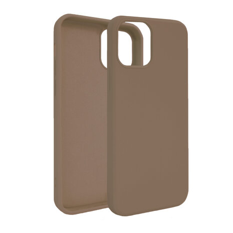 ShieldCase ShieldCase Coque silicone iPhone 12 (brun) ShieldCase ShieldCase Coque silicone iPhone 12 (brun)