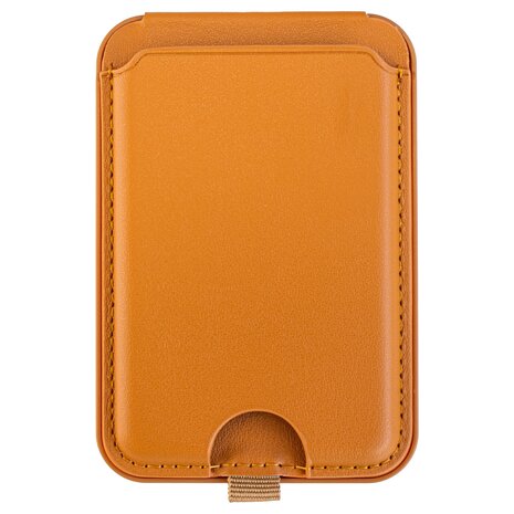 Coverzs Coverzs MagSafe Wallet de luxe avec support (brun) Coverzs Coverzs MagSafe Wallet de luxe avec support (brun)