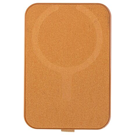 Coverzs Coverzs MagSafe Wallet de luxe avec support (brun) Coverzs Coverzs MagSafe Wallet de luxe avec support (brun)