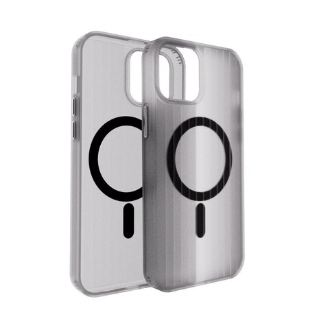 Coverzs Coverzs iPhone 14 Pro Wavy hardcase avec Magsafe (noir)