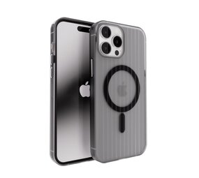 Coverzs iPhone 14 Pro Max Wavy hardcase avec Magsafe (noir)