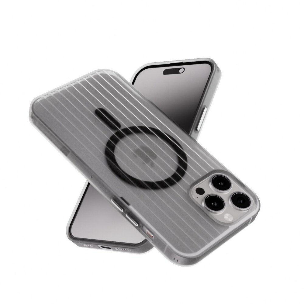 Coverzs Coverzs iPhone 15 Pro Wavy hardcase avec Magsafe (noir)