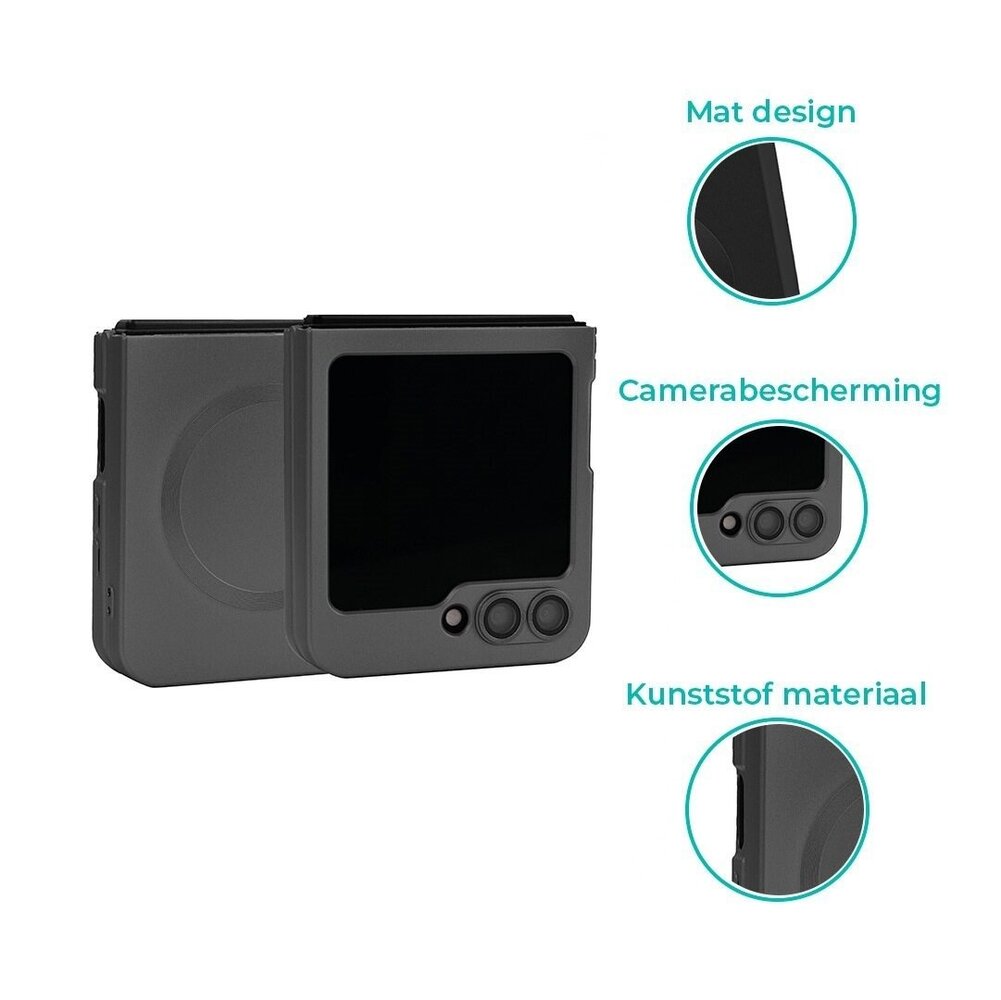ShieldCase ShieldCase Coque mate avec cache appareil Samsung Galaxy Z Flip 6 (noir) ShieldCase ShieldCase Coque mate avec cache appareil Samsung Galaxy Z Flip 6 (noir)