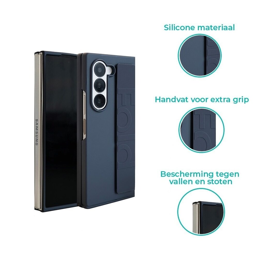 ShieldCase ShieldCase Coque silicone avec poignée Samsung Galaxy Z Fold 6 (blue foncé) ShieldCase ShieldCase Coque silicone avec poignée Samsung Galaxy Z Fold 6 (blue foncé)