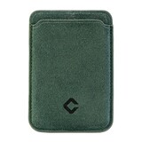Coverzs Alcantara MagSafe portefeuille (vert foncé)
