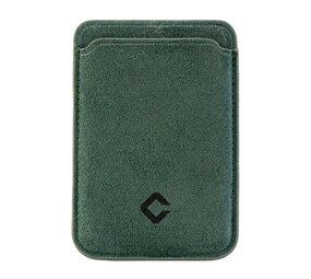 Coverzs Alcantara MagSafe portefeuille (vert foncé)