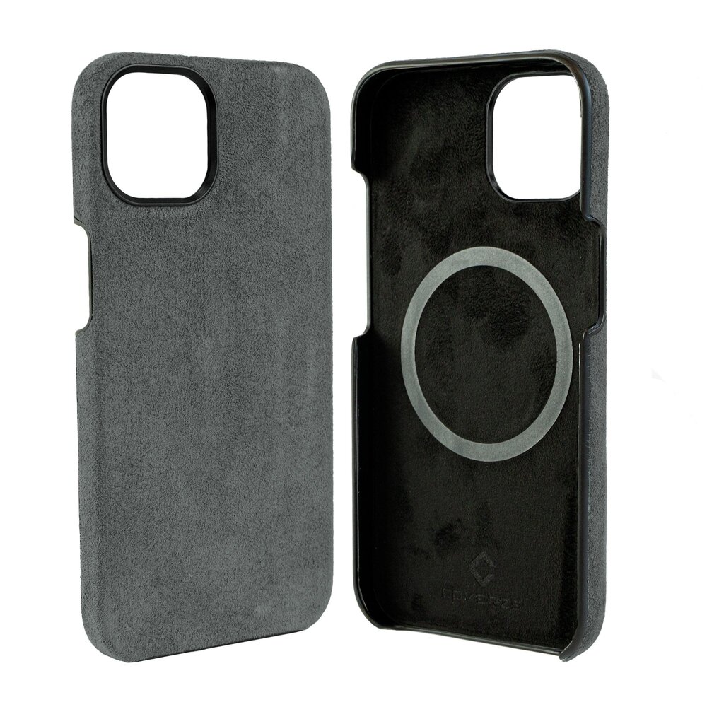 Coverzs Coverzs Coque iPhone 15 Alcantara MagSafe (gris) Coverzs Coverzs Coque iPhone 15 Alcantara MagSafe (gris)