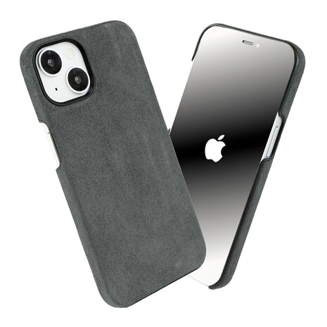 Coverzs Coverzs Coque iPhone 15 Alcantara MagSafe (gris) Coverzs Coverzs Coque iPhone 15 Alcantara MagSafe (gris)