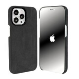 Coverzs Coque iPhone 15 Pro Alcantara MagSafe (noir)