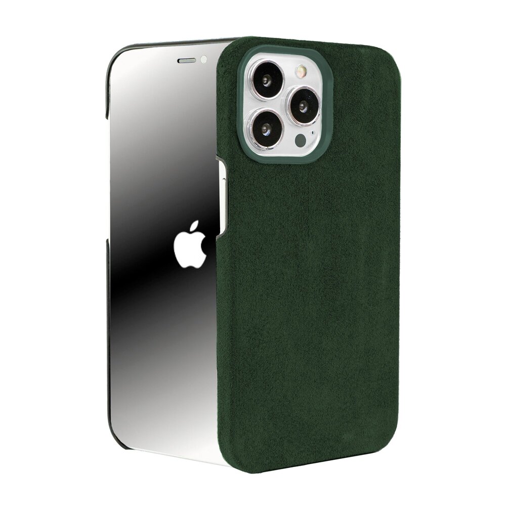 Coverzs Coverzs Coque iPhone 15 Pro Max Alcantara MagSafe (vert foncé) Coverzs Coverzs Coque iPhone 15 Pro Max Alcantara MagSafe (vert foncé)