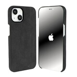 Coverzs Coque iPhone 14 Alcantara MagSafe (noir)