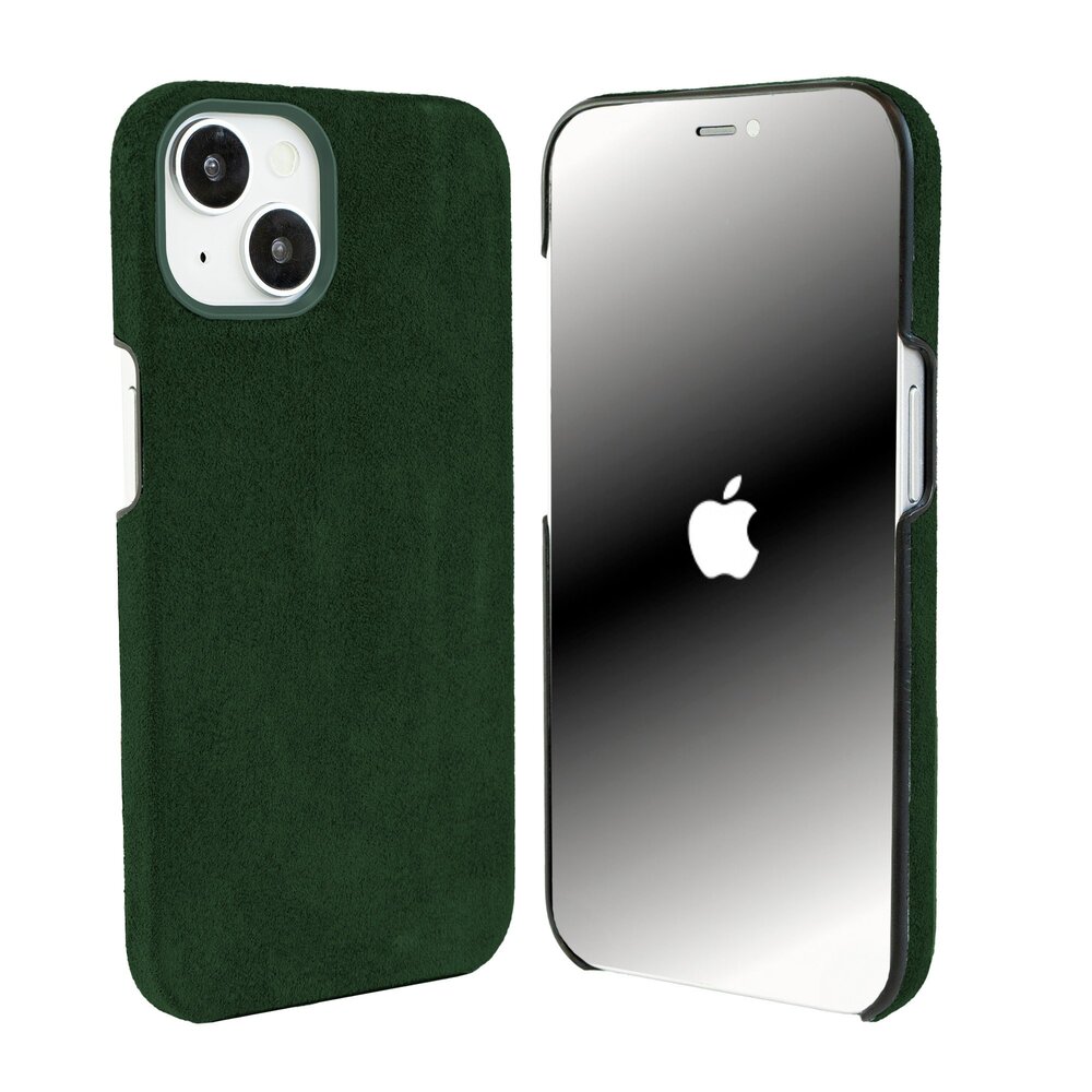 Coverzs Coverzs Coque iPhone 13 Alcantara MagSafe (vert foncé) Coverzs Coverzs Coque iPhone 13 Alcantara MagSafe (vert foncé)
