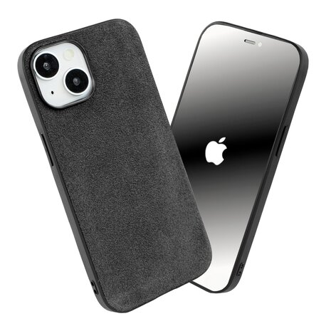 Coverzs Coverzs Coque iPhone 15 Alcantara & TPU MagSafe (noir) Coverzs Coverzs Coque iPhone 15 Alcantara & TPU MagSafe (noir)