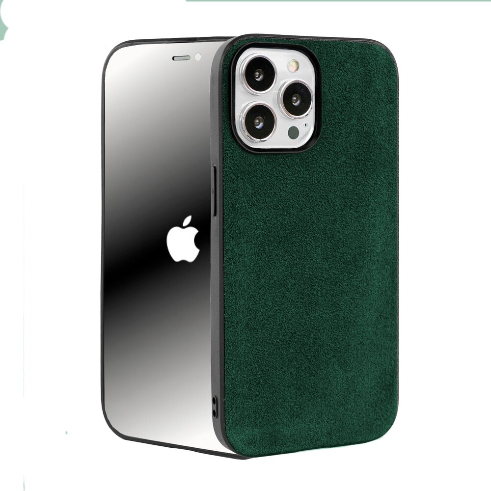 Coverzs Coverzs Coque iPhone 14 Pro Max Alcantara & TPU MagSafe (vert foncé) Coverzs Coverzs Coque iPhone 14 Pro Max Alcantara & TPU MagSafe (vert foncé)