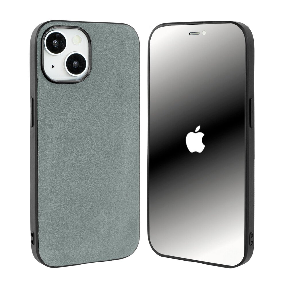 Coverzs Coverzs Coque iPhone 13 Alcantara & TPU MagSafe (gris) Coverzs Coverzs Coque iPhone 13 Alcantara & TPU MagSafe (gris)