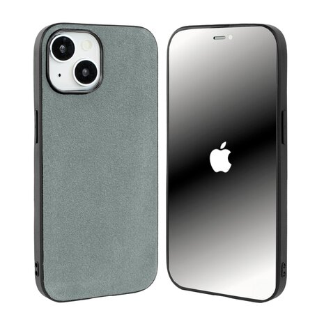 Coverzs Coverzs Coque iPhone 13 Alcantara & TPU MagSafe (gris) Coverzs Coverzs Coque iPhone 13 Alcantara & TPU MagSafe (gris)