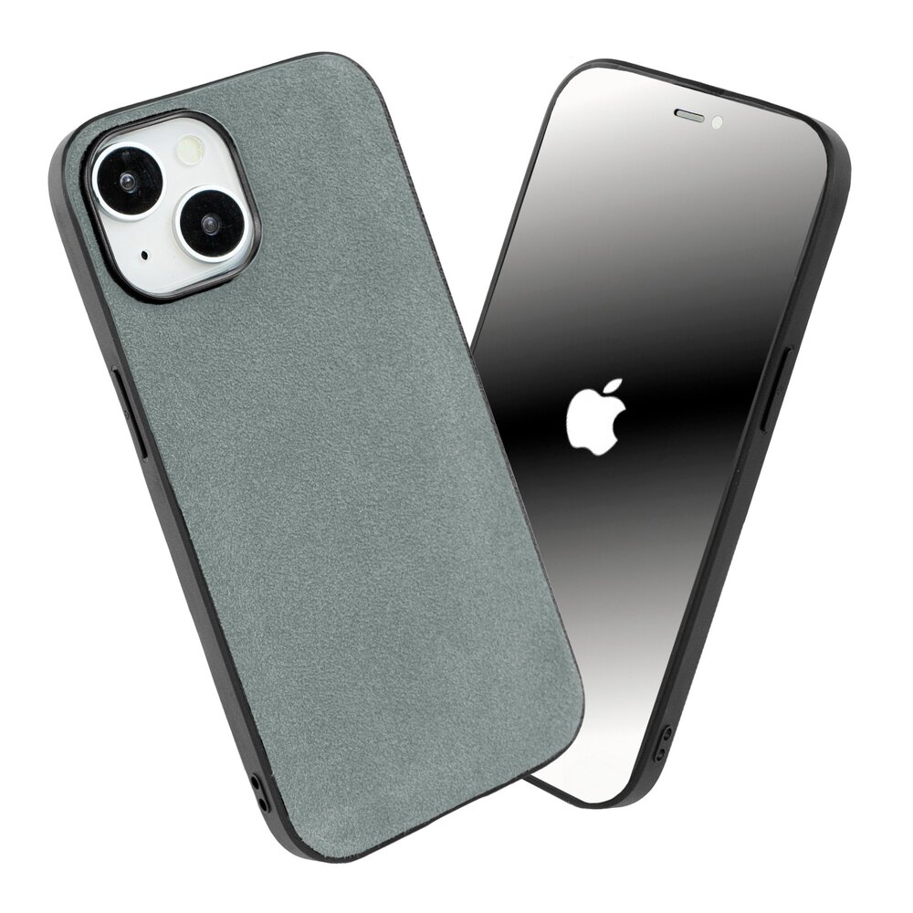 Coverzs Coverzs Coque iPhone 13 Alcantara & TPU MagSafe (gris) Coverzs Coverzs Coque iPhone 13 Alcantara & TPU MagSafe (gris)