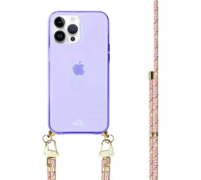 xoxo Wildhearts Coque violette avec cordon Rainbow Vibes - iPhone 14 Pro