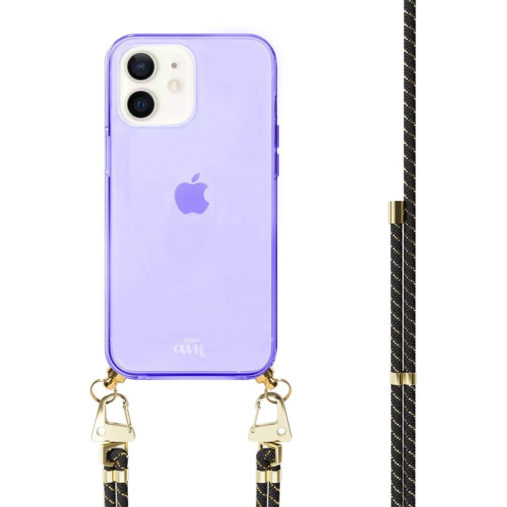 xoxo Wildhearts xoxo Wildhearts Coque violette avec Gold Goddess cordon - iPhone 11 xoxo Wildhearts xoxo Wildhearts Coque violette avec Gold Goddess cordon - iPhone 11
