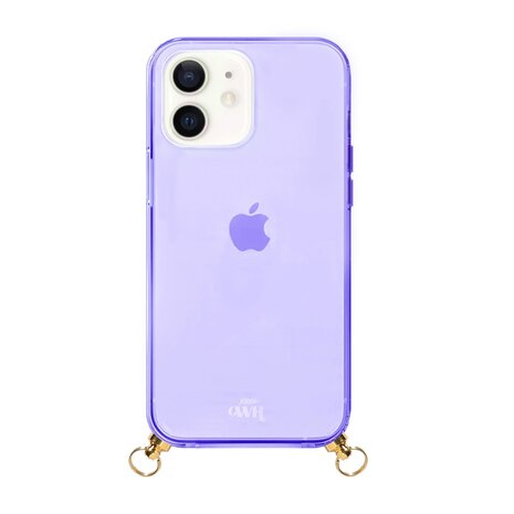 xoxo Wildhearts xoxo Wildhearts Coque violette avec Gold Goddess cordon - iPhone 12 xoxo Wildhearts xoxo Wildhearts Coque violette avec Gold Goddess cordon - iPhone 12