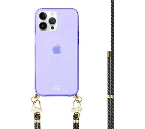 xoxo Wildhearts Coque violette avec Gold Goddess cordon - iPhone 14 Pro xoxo Wildhearts Coque violette avec Gold Goddess cordon - iPhone 14 Pro