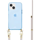 xoxo Wildhearts Coque bleu avec cordon Aqua Pink - iPhone 13 xoxo Wildhearts Coque bleu avec cordon Aqua Pink - iPhone 13