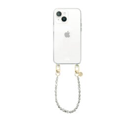 xoxo Wildhearts Coque transparente avec cordon court Pearlfection - iPhone 14
